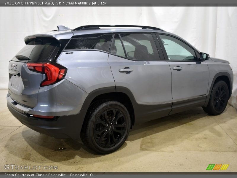 Satin Steel Metallic / Jet Black 2021 GMC Terrain SLT AWD
