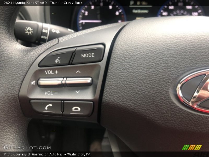 Thunder Gray / Black 2021 Hyundai Kona SE AWD