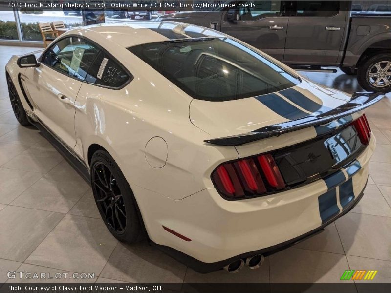 Oxford White / GT350 Ebony w/Miko Suede Inserts 2020 Ford Mustang Shelby GT350