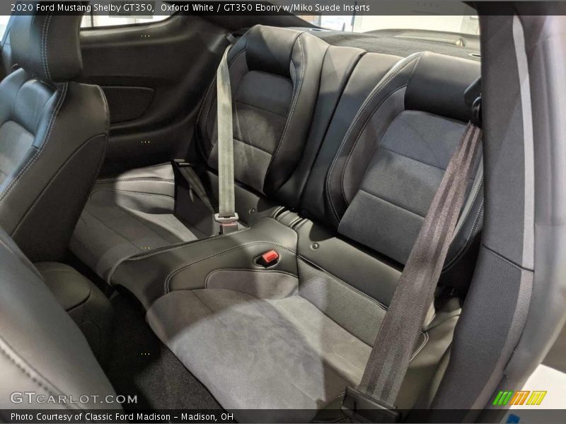 Rear Seat of 2020 Mustang Shelby GT350