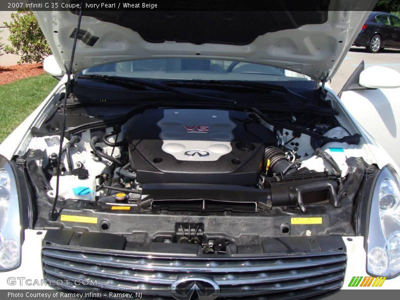 Ivory Pearl / Wheat Beige 2007 Infiniti G 35 Coupe