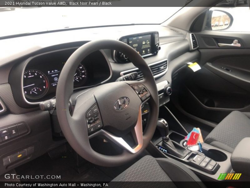 Black Noir Pearl / Black 2021 Hyundai Tucson Value AWD