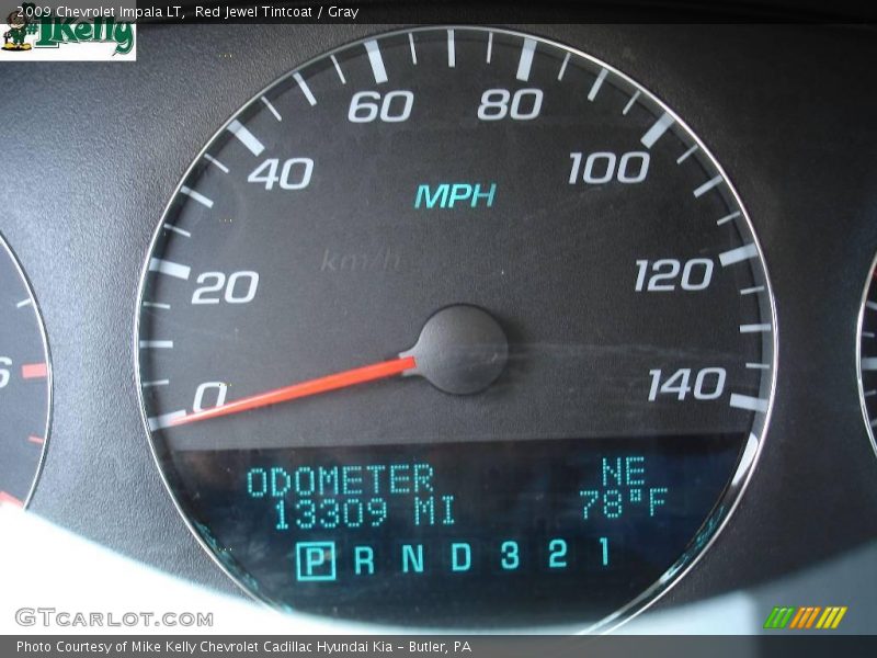 Red Jewel Tintcoat / Gray 2009 Chevrolet Impala LT