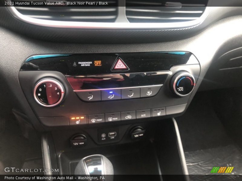 Black Noir Pearl / Black 2021 Hyundai Tucson Value AWD