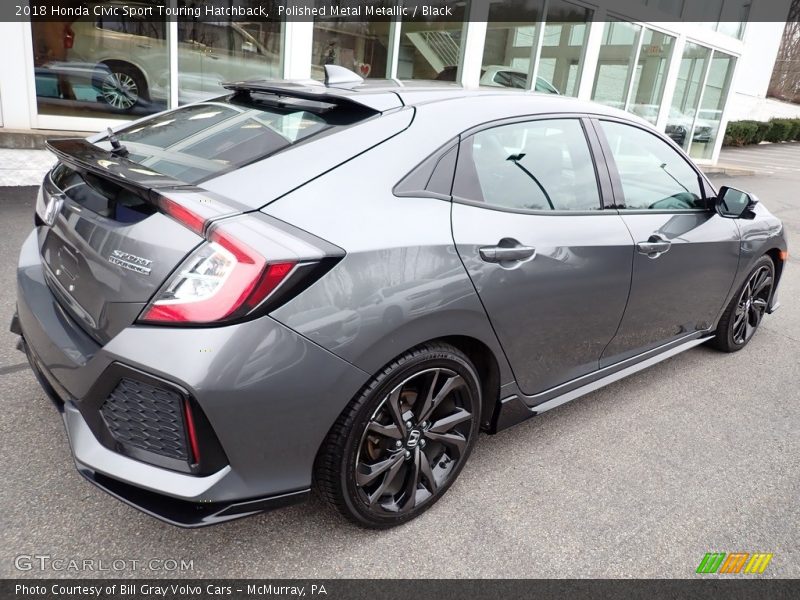 Polished Metal Metallic / Black 2018 Honda Civic Sport Touring Hatchback