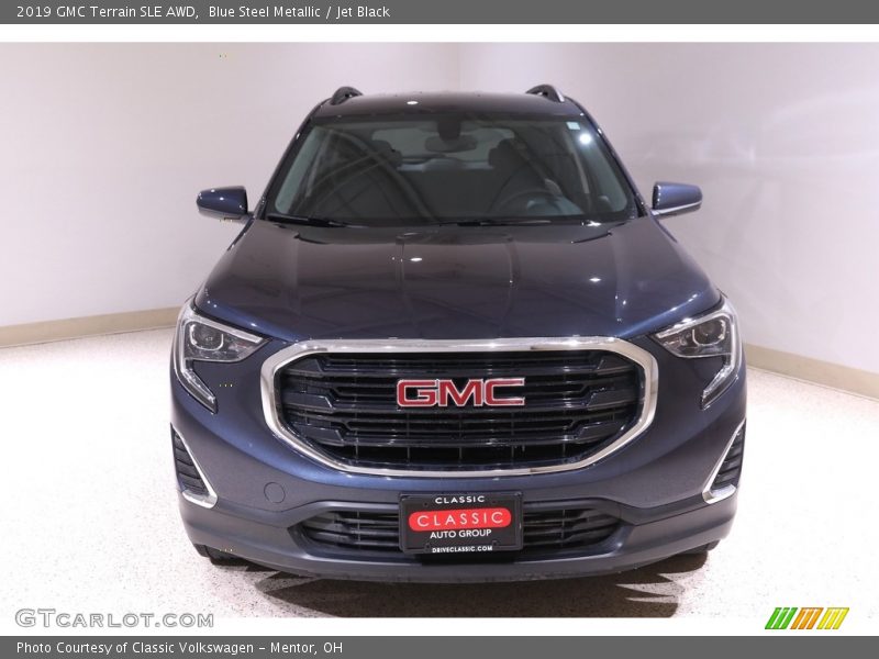 Blue Steel Metallic / Jet Black 2019 GMC Terrain SLE AWD