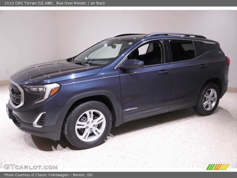 Blue Steel Metallic / Jet Black 2019 GMC Terrain SLE AWD