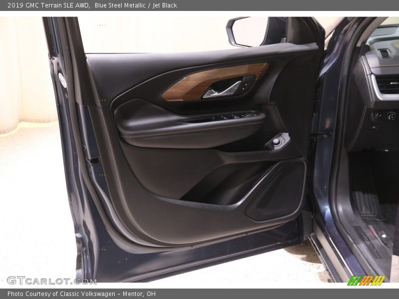 Blue Steel Metallic / Jet Black 2019 GMC Terrain SLE AWD
