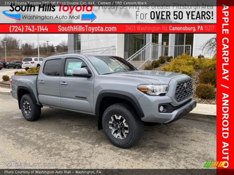 Cement / TRD Cement/Black 2021 Toyota Tacoma TRD Off Road Double Cab 4x4