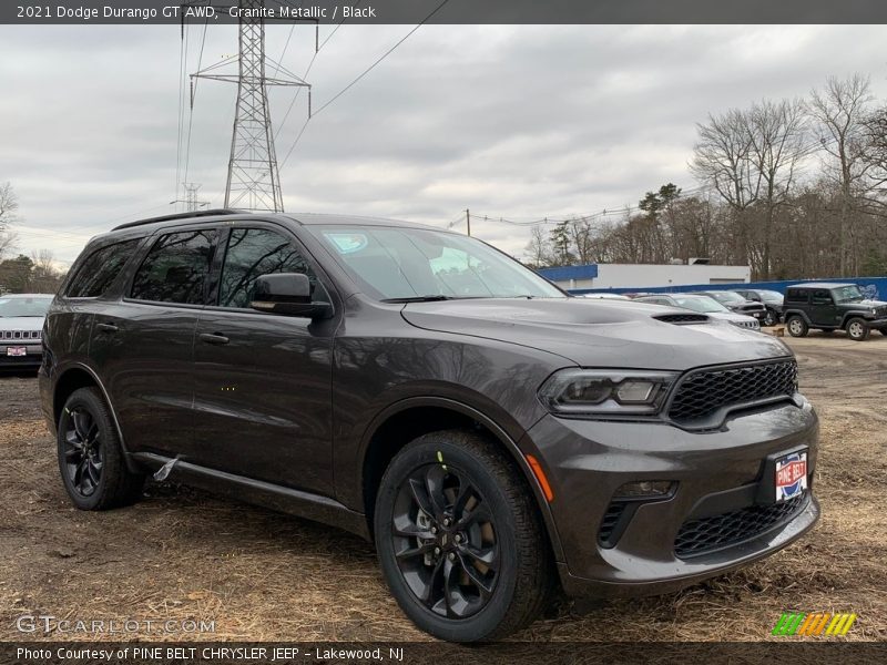 Granite Metallic / Black 2021 Dodge Durango GT AWD