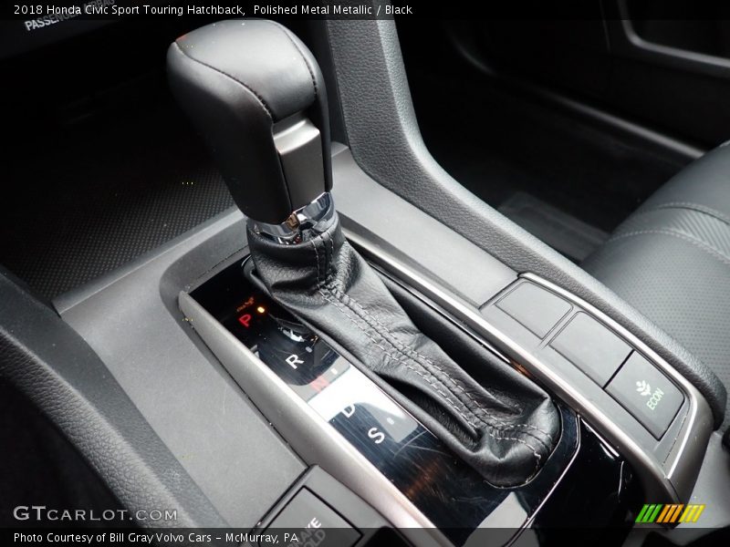 Polished Metal Metallic / Black 2018 Honda Civic Sport Touring Hatchback