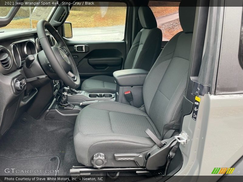 Front Seat of 2021 Wrangler Sport 4x4