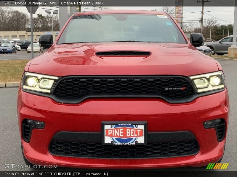 Octane Red Pearl / Black 2021 Dodge Durango GT AWD
