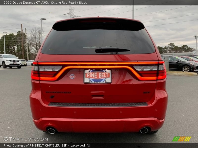 Octane Red Pearl / Black 2021 Dodge Durango GT AWD