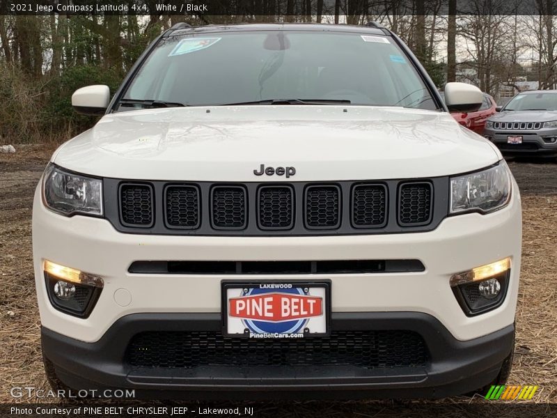 White / Black 2021 Jeep Compass Latitude 4x4