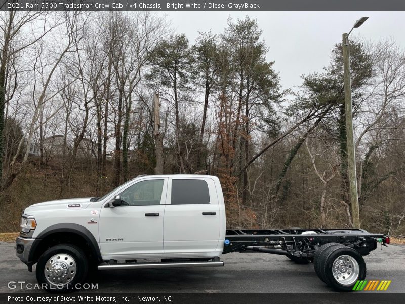 Bright White / Diesel Gray/Black 2021 Ram 5500 Tradesman Crew Cab 4x4 Chassis