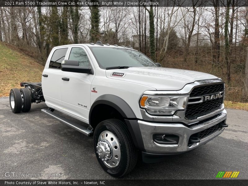 Bright White / Diesel Gray/Black 2021 Ram 5500 Tradesman Crew Cab 4x4 Chassis