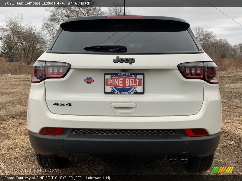 White / Black 2021 Jeep Compass Latitude 4x4