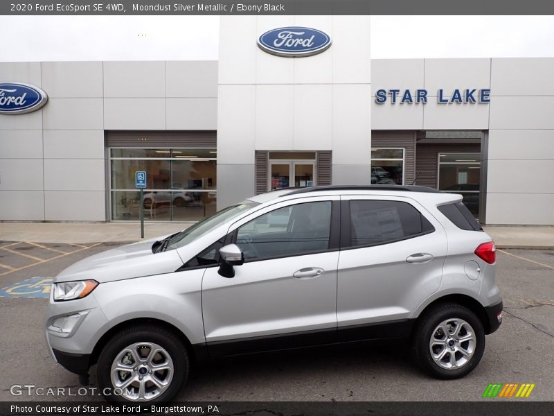 Moondust Silver Metallic / Ebony Black 2020 Ford EcoSport SE 4WD