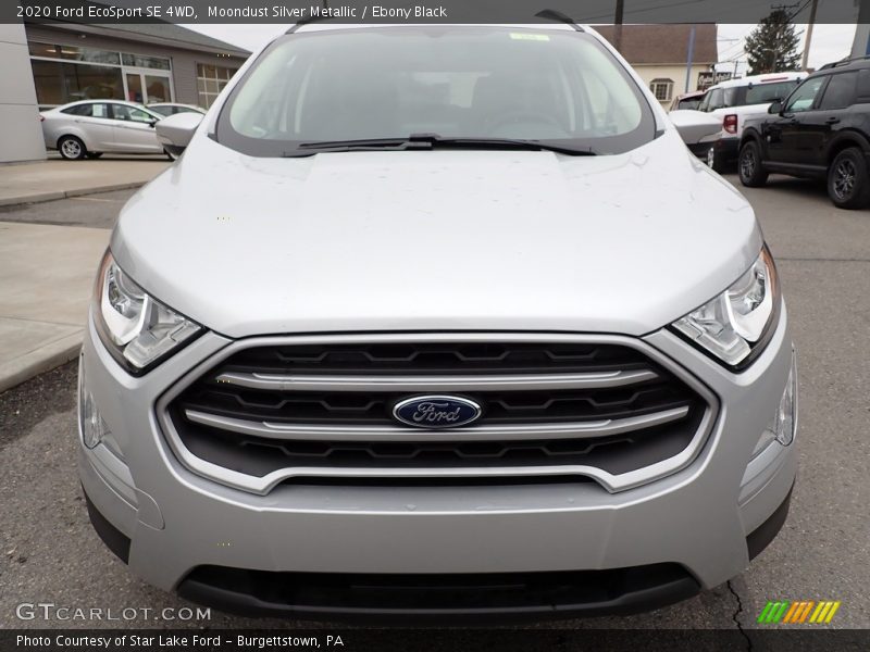 Moondust Silver Metallic / Ebony Black 2020 Ford EcoSport SE 4WD