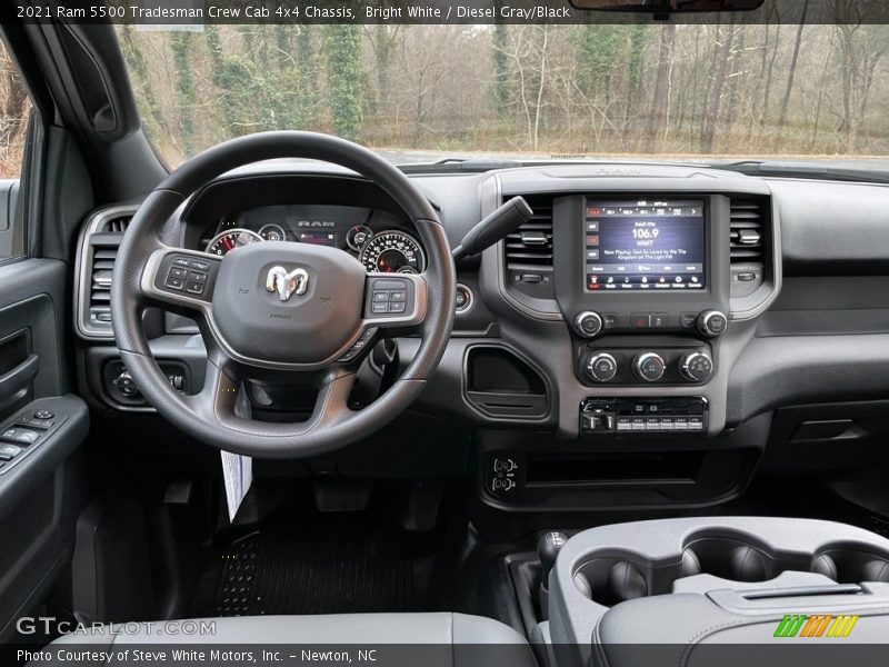 Bright White / Diesel Gray/Black 2021 Ram 5500 Tradesman Crew Cab 4x4 Chassis