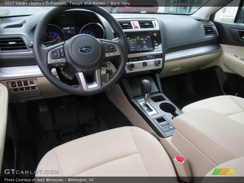 Twilight Blue Metallic / Warm Ivory 2017 Subaru Legacy 2.5i Premium