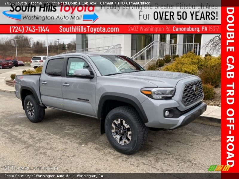 Cement / TRD Cement/Black 2021 Toyota Tacoma TRD Off Road Double Cab 4x4