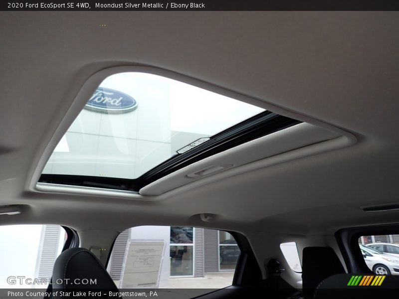 Moondust Silver Metallic / Ebony Black 2020 Ford EcoSport SE 4WD