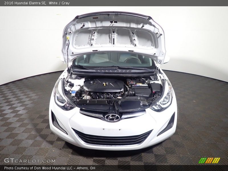 White / Gray 2016 Hyundai Elantra SE