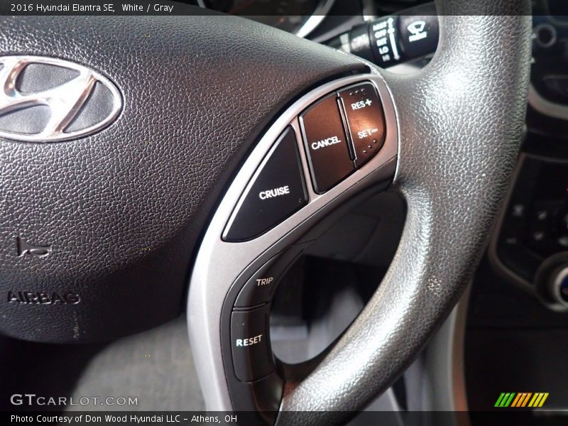 White / Gray 2016 Hyundai Elantra SE