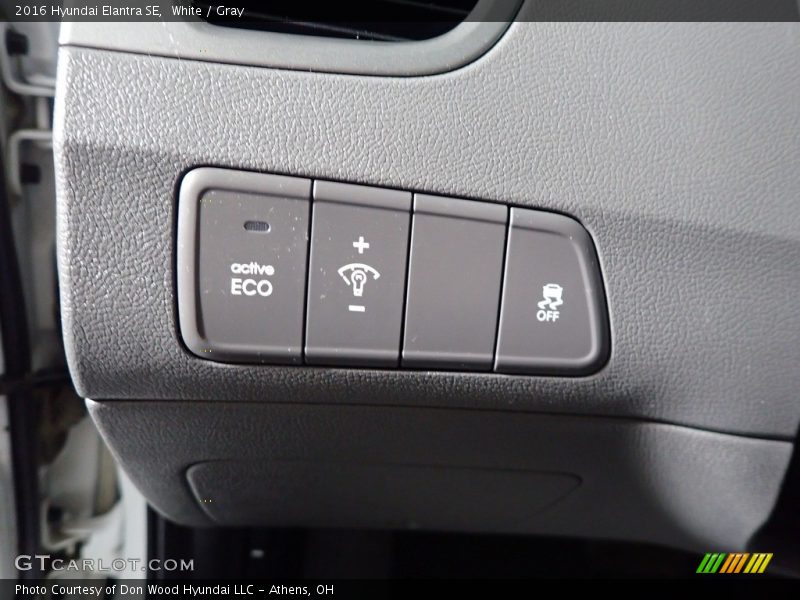 White / Gray 2016 Hyundai Elantra SE