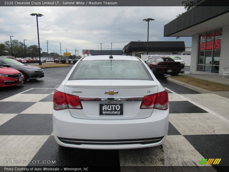 Summit White / Medium Titanium 2016 Chevrolet Cruze Limited LT