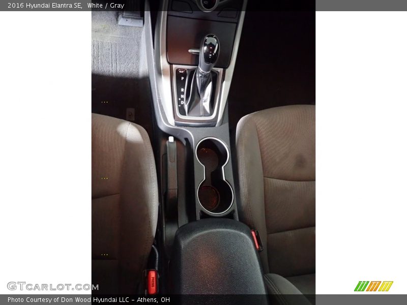 White / Gray 2016 Hyundai Elantra SE