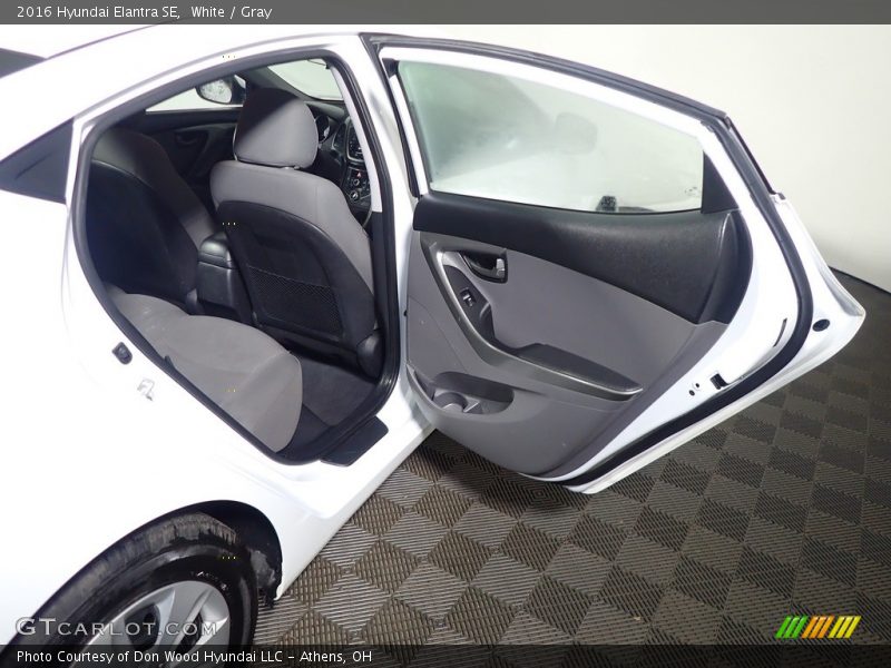 White / Gray 2016 Hyundai Elantra SE