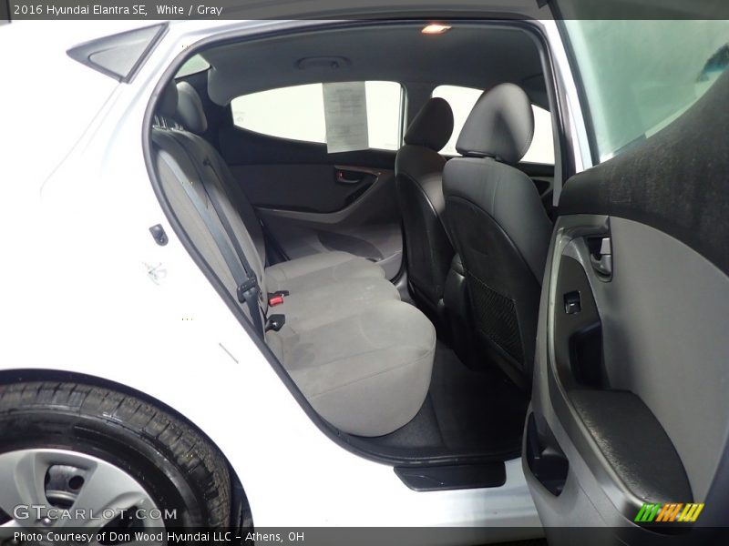 White / Gray 2016 Hyundai Elantra SE