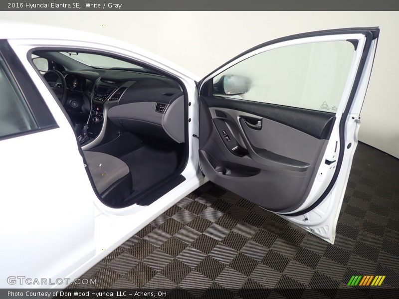 White / Gray 2016 Hyundai Elantra SE