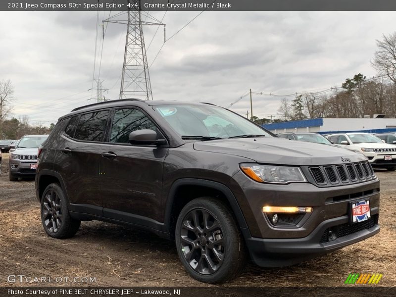 Granite Crystal Metallic / Black 2021 Jeep Compass 80th Special Edition 4x4