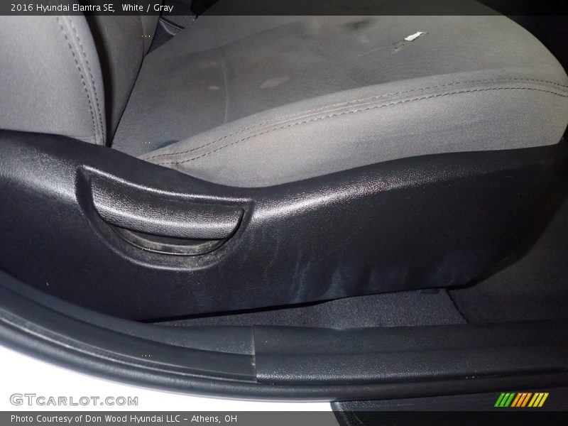 White / Gray 2016 Hyundai Elantra SE