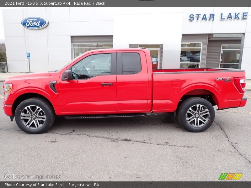 Race Red / Black 2021 Ford F150 STX SuperCab 4x4