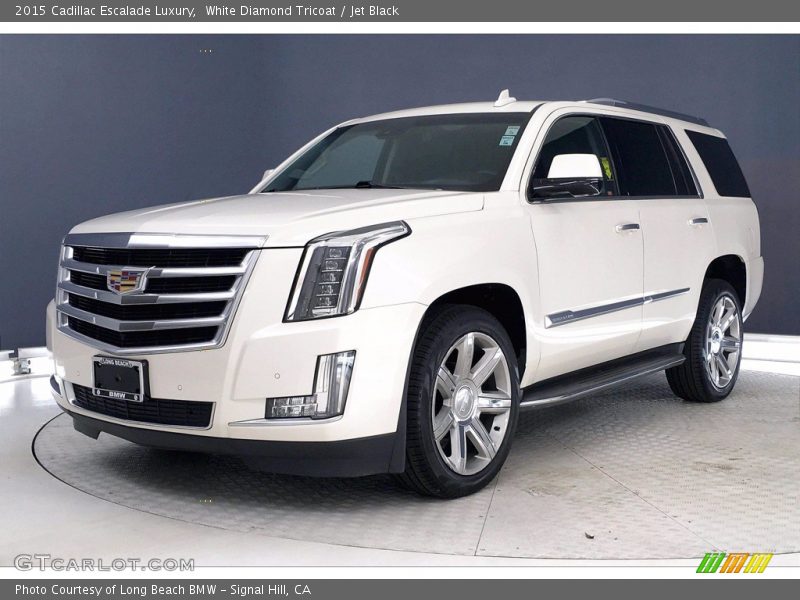 White Diamond Tricoat / Jet Black 2015 Cadillac Escalade Luxury