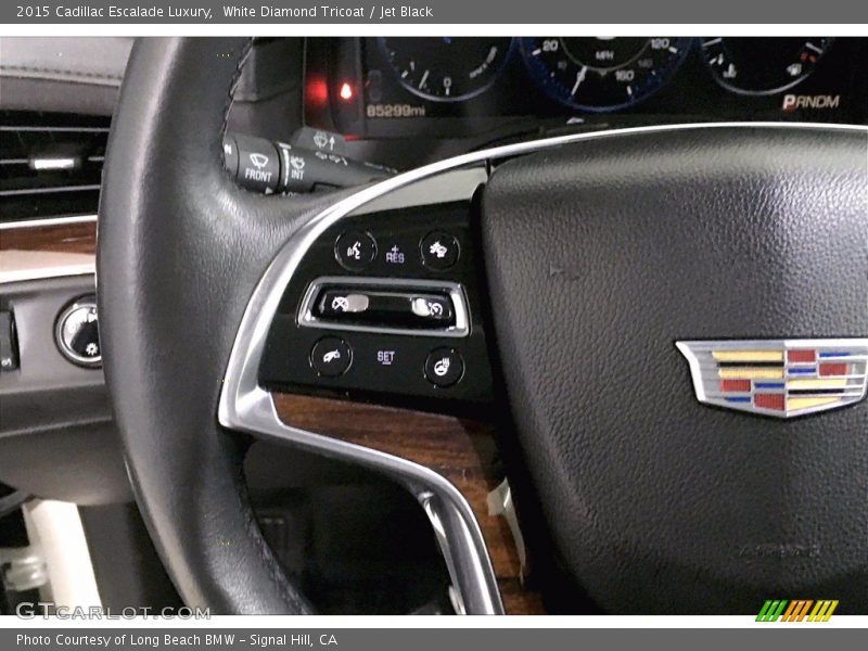 White Diamond Tricoat / Jet Black 2015 Cadillac Escalade Luxury