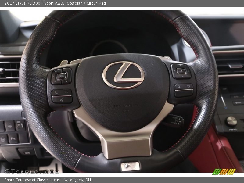  2017 RC 300 F Sport AWD Steering Wheel