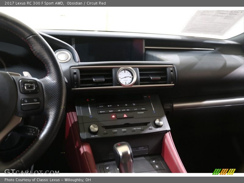 Obsidian / Circuit Red 2017 Lexus RC 300 F Sport AWD