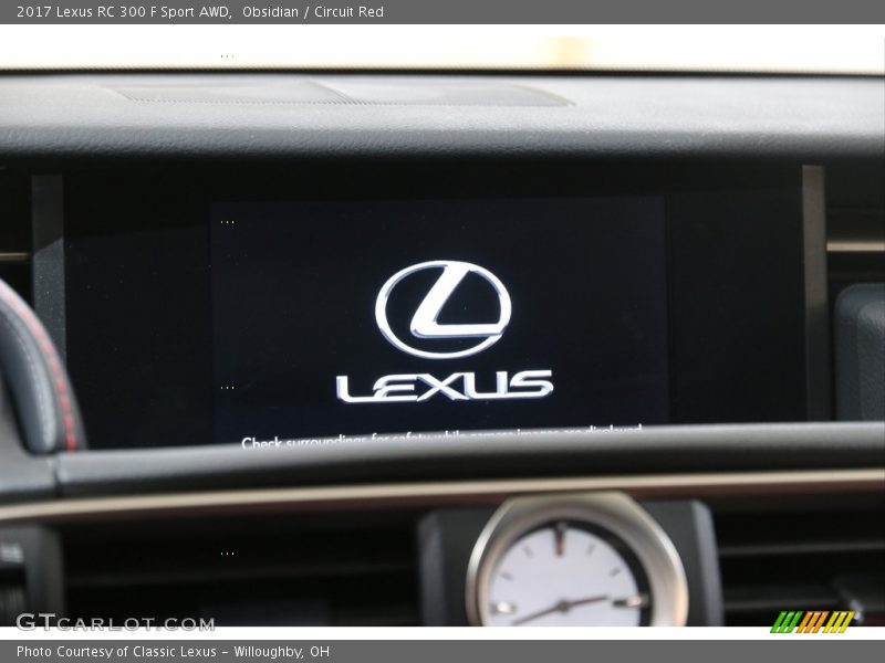 Obsidian / Circuit Red 2017 Lexus RC 300 F Sport AWD