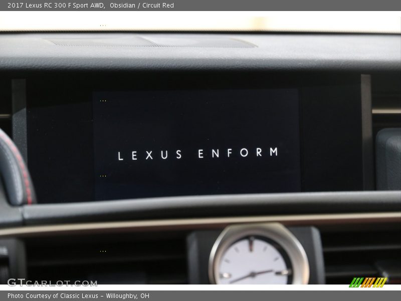 Obsidian / Circuit Red 2017 Lexus RC 300 F Sport AWD
