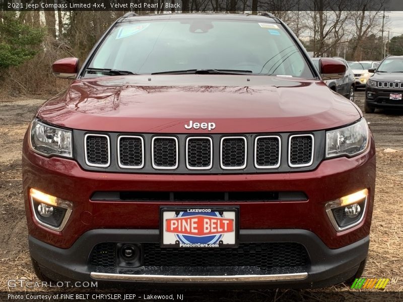 Velvet Red Pearl / Black 2021 Jeep Compass Limited 4x4