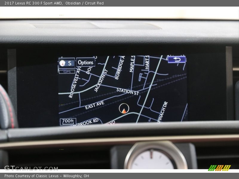 Obsidian / Circuit Red 2017 Lexus RC 300 F Sport AWD