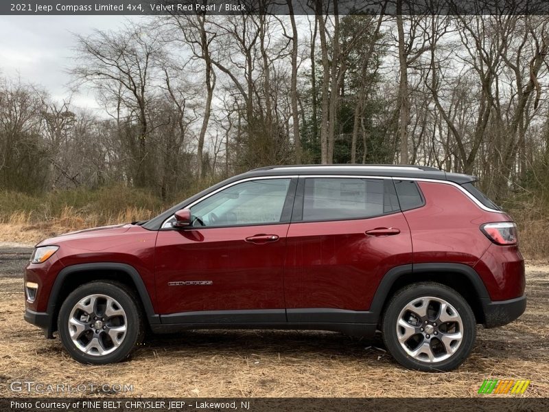 Velvet Red Pearl / Black 2021 Jeep Compass Limited 4x4