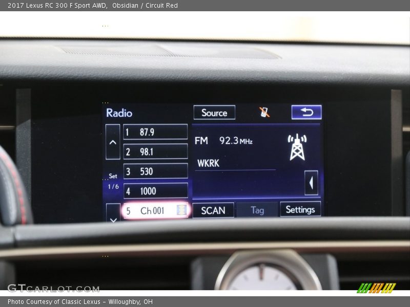 Obsidian / Circuit Red 2017 Lexus RC 300 F Sport AWD