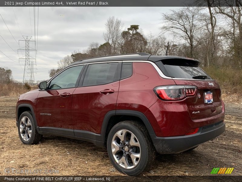 Velvet Red Pearl / Black 2021 Jeep Compass Limited 4x4